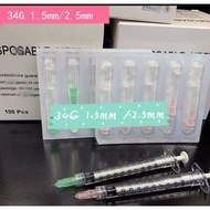 Disposable Needle 34G X 1.5mm 34G X 2.5mm 34G 4mm Per Box - 100pcs