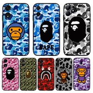 for OPPO R9 F1 Plus R9S Reno 2 2Z 2F 3 4 Pro 5 5F Lite 5K fashion BAPE【G2-8】9Y18 Black Shockproof TP