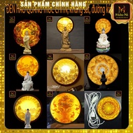 Printed Bamboo Halo LED ALTAR LIGHT, diameter 30cm, MUI NI [very beautiful, bright altar]