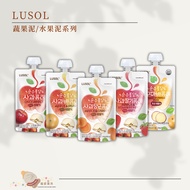 Korea LUSOL Puree Fruit 4m+(Apple/Pear Apple/Carrot Apple/Strawberry Apple)