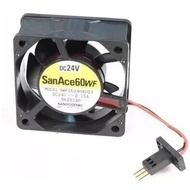 [Radiator] Original SANYO SANYO 9WF0624H4D04 6CM6025 24V0.15A 3-Wire Waterproof Cooling Fan