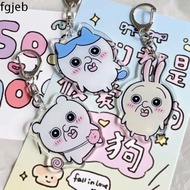 FGJEB Rakko พวงกุญแจอะนิเมะ chiikawa Momonga การ์ตูนลายการ์ตูน จี้กระเป๋า hachiware สร้างสรรค์และสร้