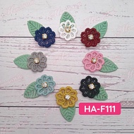 10pcs HA-F111 3D Flower Patch / 8 warna