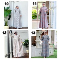 Gamis Midi Dress Athaya Bahan Katun Triset