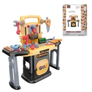 Educational plastic repair station work bench electric drill tool set toys for kids