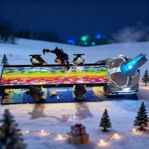 4405pcs MOC Marvelled Thor Bifrost Bridge Model Building Blocks Toys Creative Education Brick Christ