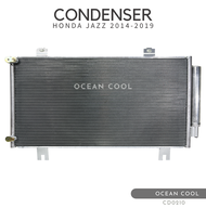 แผงแอร์ ฮอนด้า แจ๊ส ปี 2014 - 2019 พร้อมไดเออร์ CD0210 CONDENSER HONDA JAZZ GK ’14-’19 แผงรังผึ้งแอร