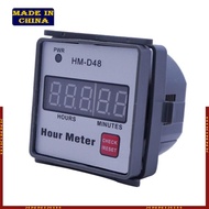 HIk Digital Hourmeter HM-D48 0‑999 99h Timer for Lawn Mower Generator  Tractor