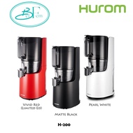 HUROM H-200 SLOW JUICER - MATT BLACK / MATT WHITE / VIVID RED