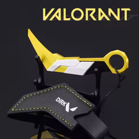 12cm Melee Prime Karambit Keychain Game Peripheral VALORANT Flexible Metal Mini Uncut Knife Weapon M