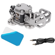 CW Morse Code Keys Automatic Radio HAM Send Telegram Double Paddlewith Stainless Steel Body Three Ne