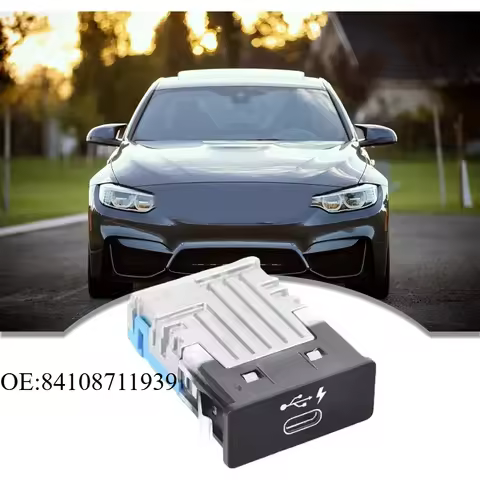 QIKUI 84108711939 Car Central Console Type C Socket USB Compatible with G01 G02 G05 G06 G07 G11 G12 
