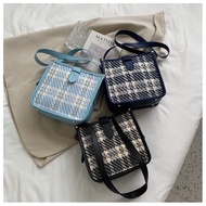 Drozenb Korean Women's Sling Bag with Imported Square Pattern/Fashion Women's Slingbag with Square P