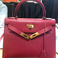 Hermes Kelly 28 紅金🔥Epsom💋 外縫