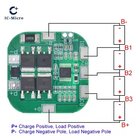 4S 14.8V / 16.8V 20A peak li-ion BMS PCM battery protection board bms pcm for lithium LicoO2 Limn2O4