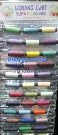 Benang jahit mix dengan berbagai macam warna