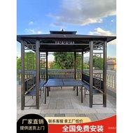 Outdoor Gazebo Villa Courtyard Aluminum Alloy Garden Awning Outdoor New Chinese Roof Leisure Farmhou