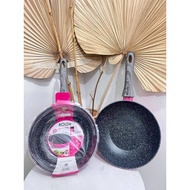 BOLDE SUPER PAN WOK 24CM BLACKPINK WOK PAN GRANITE COATING/