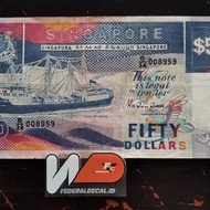 uang lama dollar Singapore 50 1987