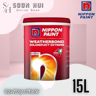 NIPPON PAINT Weatherbond Solareflect 15L Exterior Paint (12 Years protect)/Cat Luar/Nippon Exterior Paint/Solar