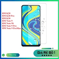 Transparent tempered glass not full screen RM K20 K20 Pro K30 RM Note 9 Note 9S Note 9 Pro Note 9 Pr