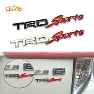 *New Offer* GTIOATO TRD Sports Metal Emblem Sticker For Toyota Vios Innova Fortuner Hiace Wigo Rush