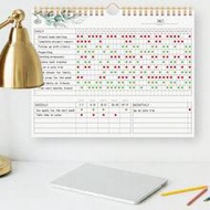 1pc Floral Habit Tracker For Fridge, 12 Sheets Easy Tear-Off Habit Tracker For Wellness, Work Organi