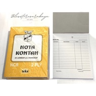 [BS 582] NCR Large Note 2 Ply B2 Puzzle - Sales Note