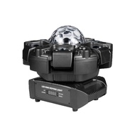Lampu Moving Head 120W 4IN1 RGB Laser Beam DMX512 Sound Control Untuk DJ Stage Wedding Party