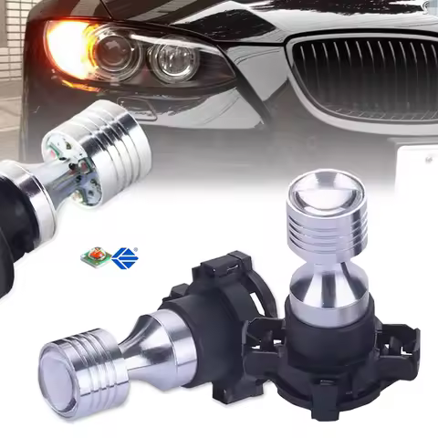 iJDM PY24W LED Bulbs For BMW E90/E92 3 Series,F10/F07 5 Series, E83/F25 X3 E70 X5 E71 X6 Z4 Front Tu