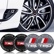 4pcs/set 56mm Car Accessories Wheel Center stickers cover logo for trd Toyota- Highlander Alphard Aygo Vellfire 86 YARiS stickers