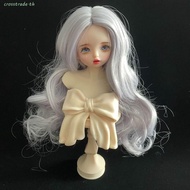 CROSSTRADE Bjd Doll Wig, Multicolor Curly Hair BJD SD Doll Hair, Hair Wigs Handmade Cute High Temper