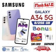[ HP PROMO ] Samsung Galaxy A34 5G 8/256GB - Awesome Lime - Garansi - FULLSET