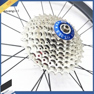 SEV Bicycle Flywheel Cover Colored Lock Ring CNC Process High Strength Aluminum Alloy Fixed Bicycle Parts 11T MTB Road Folding Bike Cassette Flywheel Lock Nut Bike Accessories