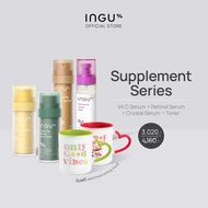 INGU Vitamin C AOX Glowing Serum + Brightening Crystal Serum + Green Tea Retinol Serum+Anti Acne Ton