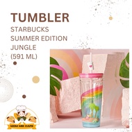 Tumbler STARBUCKS SUMMER EDITION JUNGLE Glass Straw Tumblr