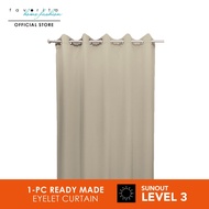 Favorita Monzano Casa Sunout Eyelet Curtain (1 Pc) | Heat Reduction | UV Protection | Langsir Tingkap