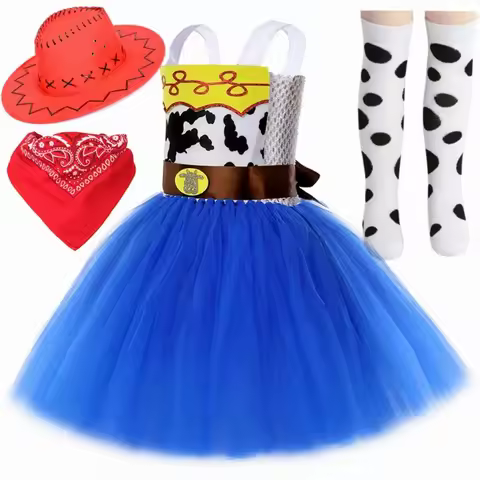 Western Cowgirl Costume Jessie Inspired Princess Tutu Garment Stylish Holiday Apparel Suitable for C