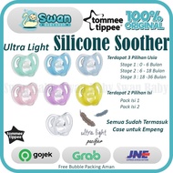 Terbaru Tommee Tippee Ultra Light Silicone Soother / Empeng Bayi
