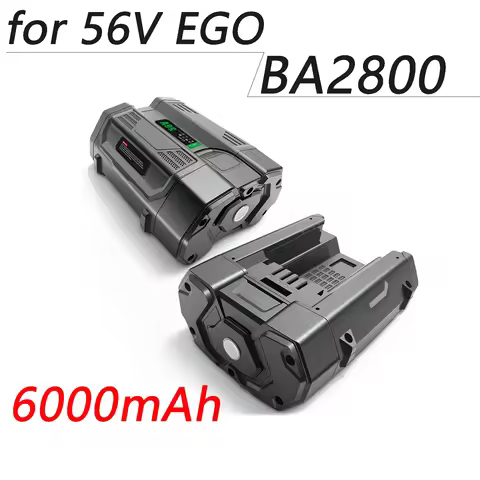 Replacement EGO 56V battery, compatible with lawn mowers, cordless chainsaws, blowers, 6000mAh BA280