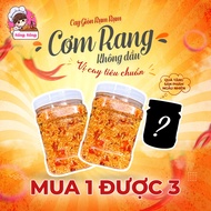 [Medium Spicy Flavor] 1Kg Oil-Free Roasted Rice with Chili Sauce - 2 Jars of 500gr FREE Small Jar Ra