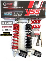 โช๊คหลังYss รุ่นGiorno 125รุ่นkeuro ยาว320mm.แบบโหลด300mm.รับประกัน1ปีมีสีให้เลือก