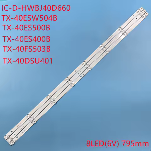 LED Strip For 40 inch TV IC-D-HWBJ40D660 SCREEN V400HJ9-MD1 TX-40ES400B TX-40ES500B TX-40FS503B TX-4