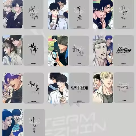 Mixed Korean BL Comic Character Photocards Pack 10PCS Famous Manhwa Series HD Lomo Cards For Manhwa 