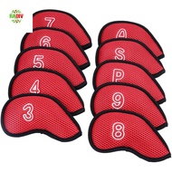 RADIV Golf Club Cover Golf Putter 10pcs Golf Head Cover Neoprene Protector Case 3,4,5,6,7,8,9,P,S,A 