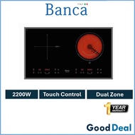 Banca BEH-8118ICS Built In 2 Zone Hybrid Induction Ceramic Electric Hob