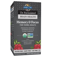 Garden of Life Dr. Formulated Organic Brain Health Memory & Focus for Teens and Young Adults 60 Tabl