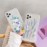 Casing samsung a8 2018 a22 4g m32 a22 5g a32 5g oppo reno6 4g reno 6 5g lavender flower softcase cle