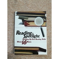 Reading Spotlight : Building Up Your Skills Within 16 Weeks (English) With CD MP3 New Condition (A32