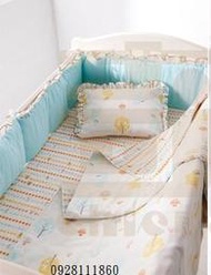 台灣製造奇哥快樂森林六層紗六件式寢具組TLC621000 (M) (L)TLC622000 嬰兒床組純棉大床中床床圍床墊